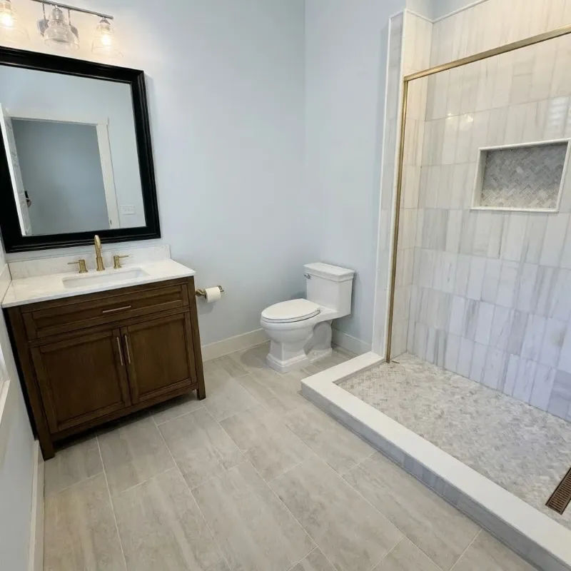 Guest bathroom after remodel by Paez And More
